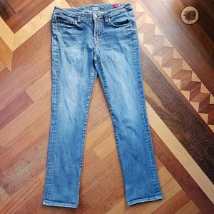 Seven7 Jeans Light Wash Low Rise Straight Leg Jeans Size 32